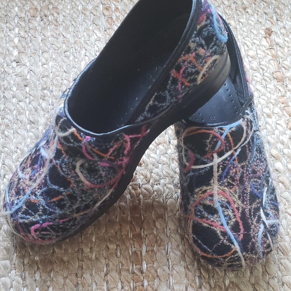 Dansko wool confetti clogs size 11 (EU 42)